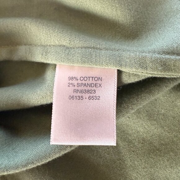 Christopher & Banks pale green stretchy collared long sleeve button down jacket - Picture 10 of 12